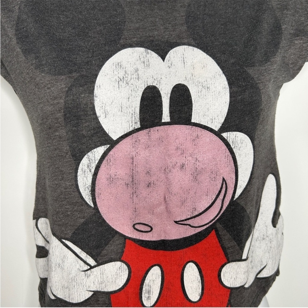 OLD NAVY DISNEY Mickey Mouse Bubblegum Crop Top T-shirt Size Small - Picture 3 of 6